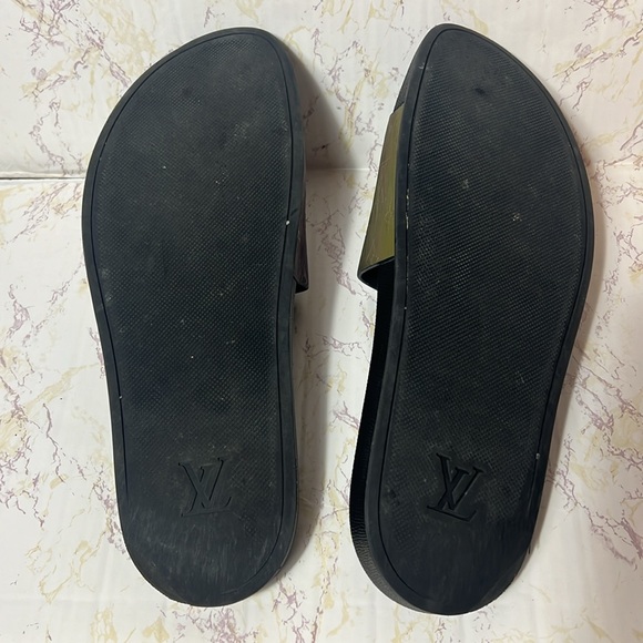 LOUIS VUITTON PRISM HOLOGRAPHIC MONOGRAM RAINBOW SLIDES - SIZE 11 MENS - Picture 7 of 9